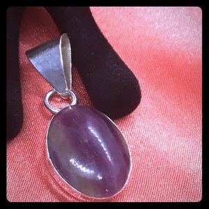 Amethyst Sterling Silver Pendant